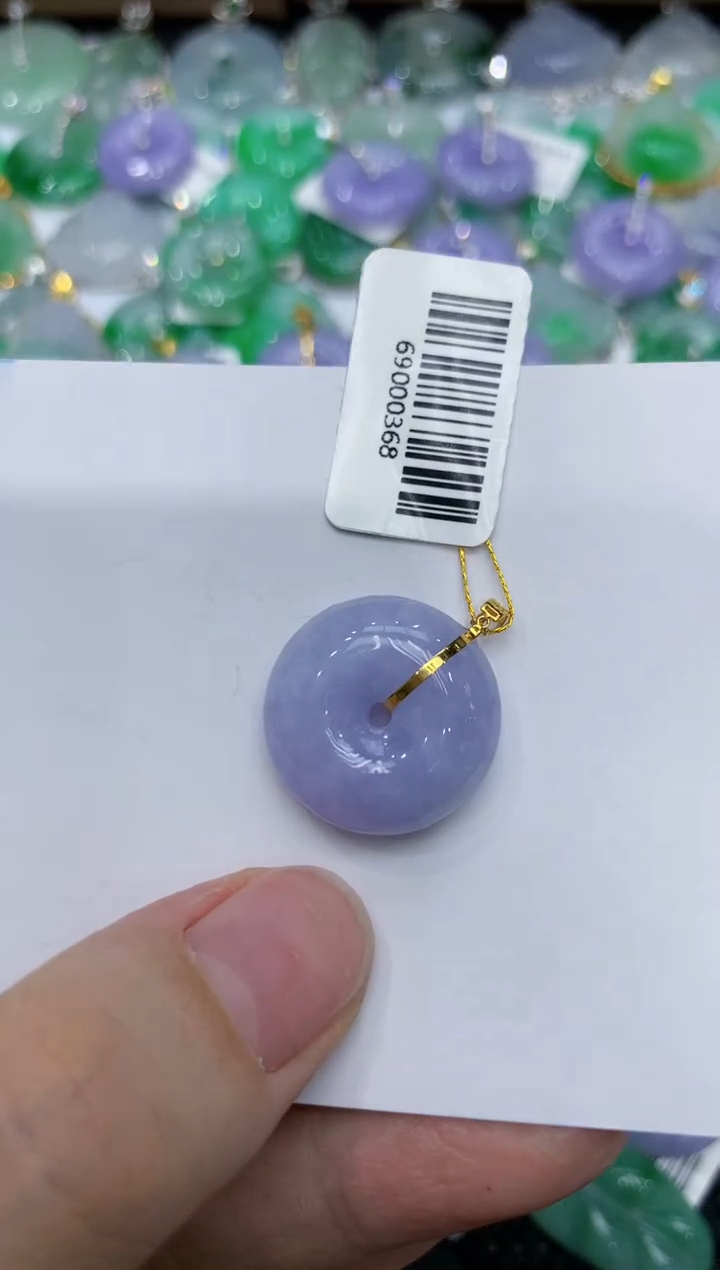 【闪购商品】翡翠颈饰18K金镶嵌111111111111   