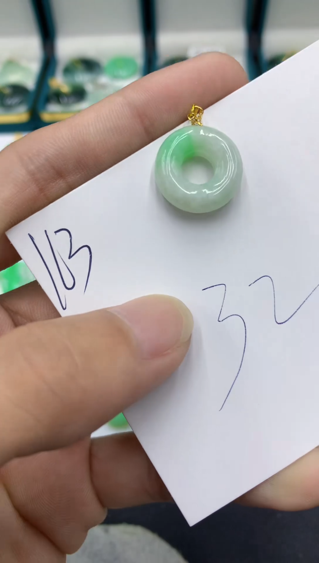 【闪购商品】翡翠颈饰18K金镶嵌翡翠