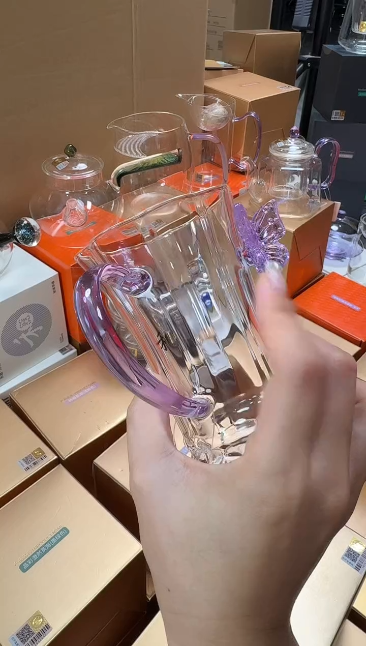 @@禾器晶彩幻蝶杯浅紫色