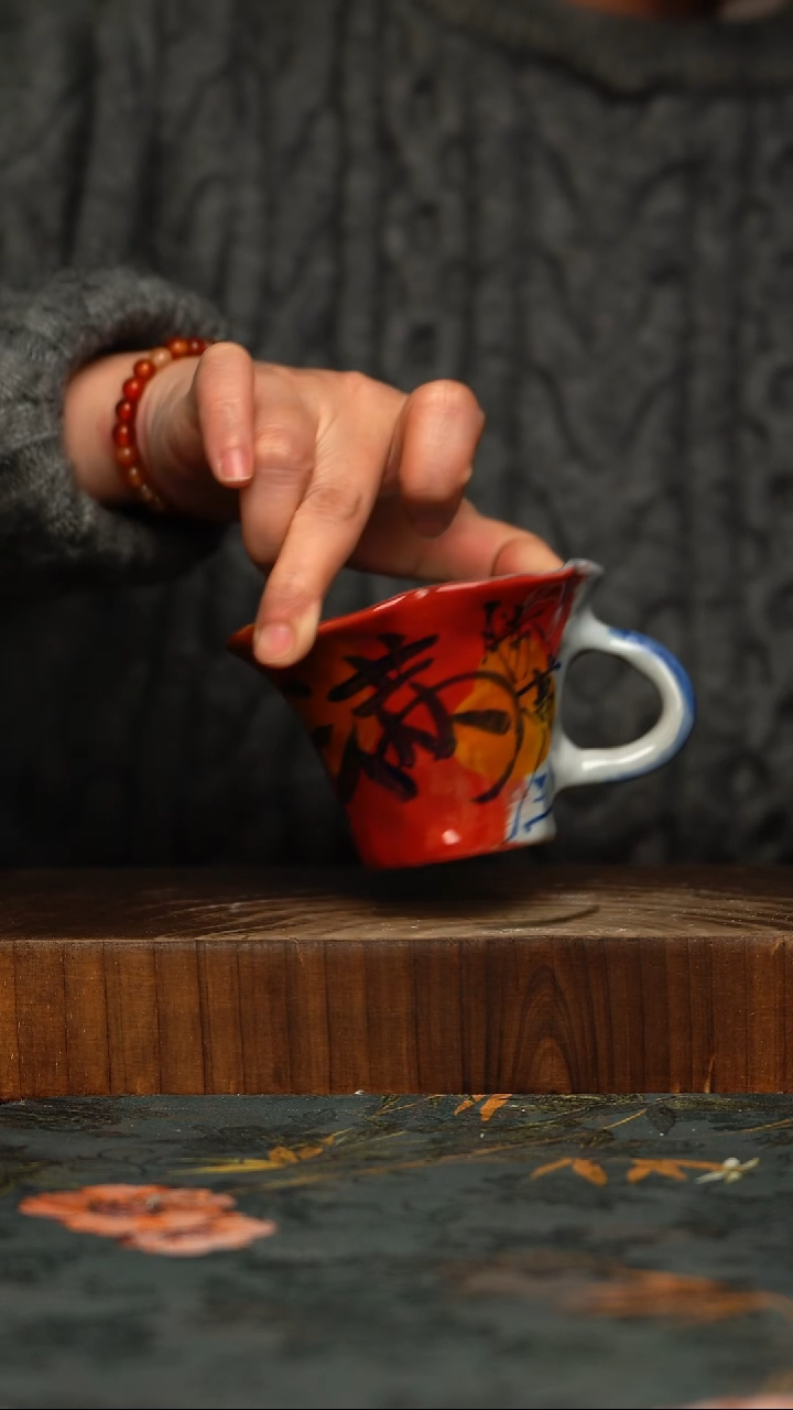 瓷片釉下彩手工手绘同款