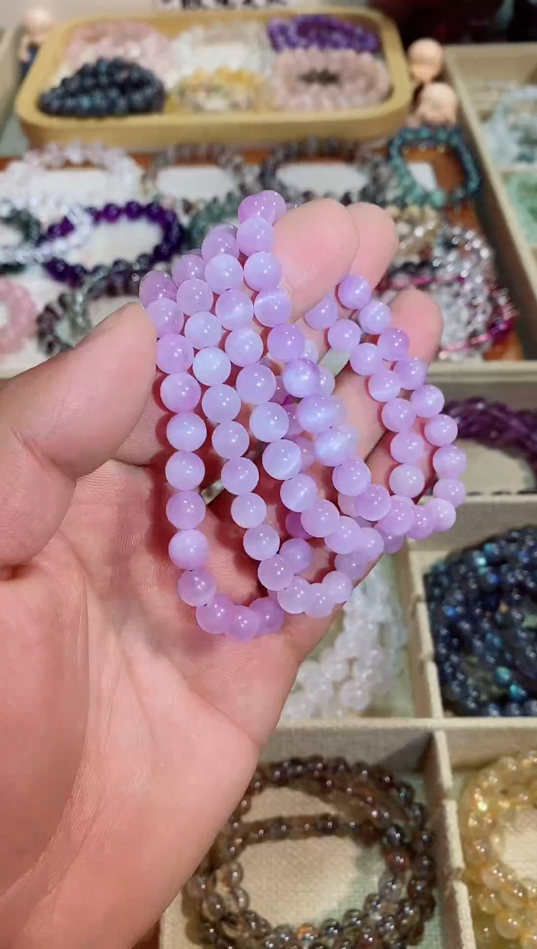 【闪购商品】水晶手镯未镶嵌紫锂辉7m+ (多样性发其一）