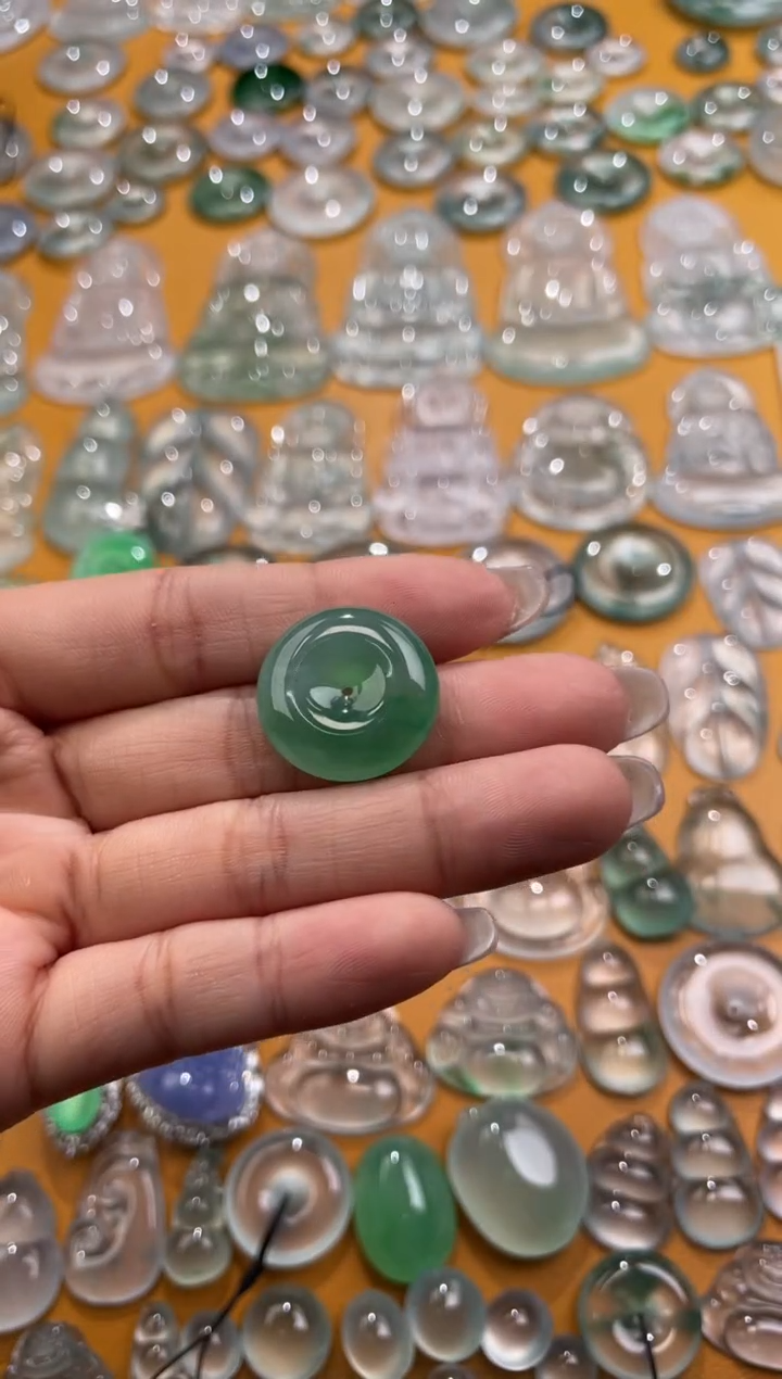 【闪购商品】翡翠颈饰未镶嵌平安扣 21 5.4