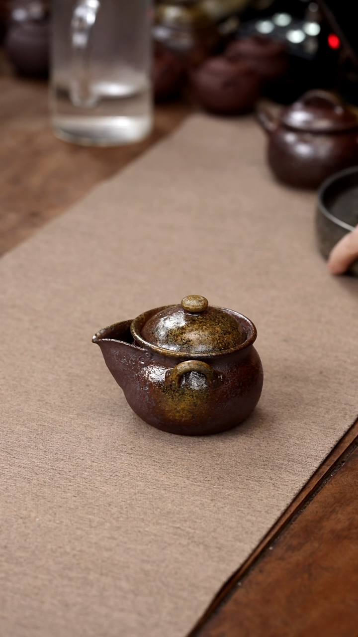 茶壶紫砂柴烧大宝瓶