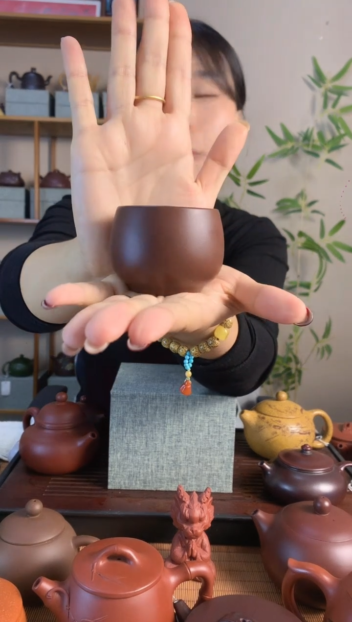 茶壶紫砂全手工紫朱泥大肚主人杯1个