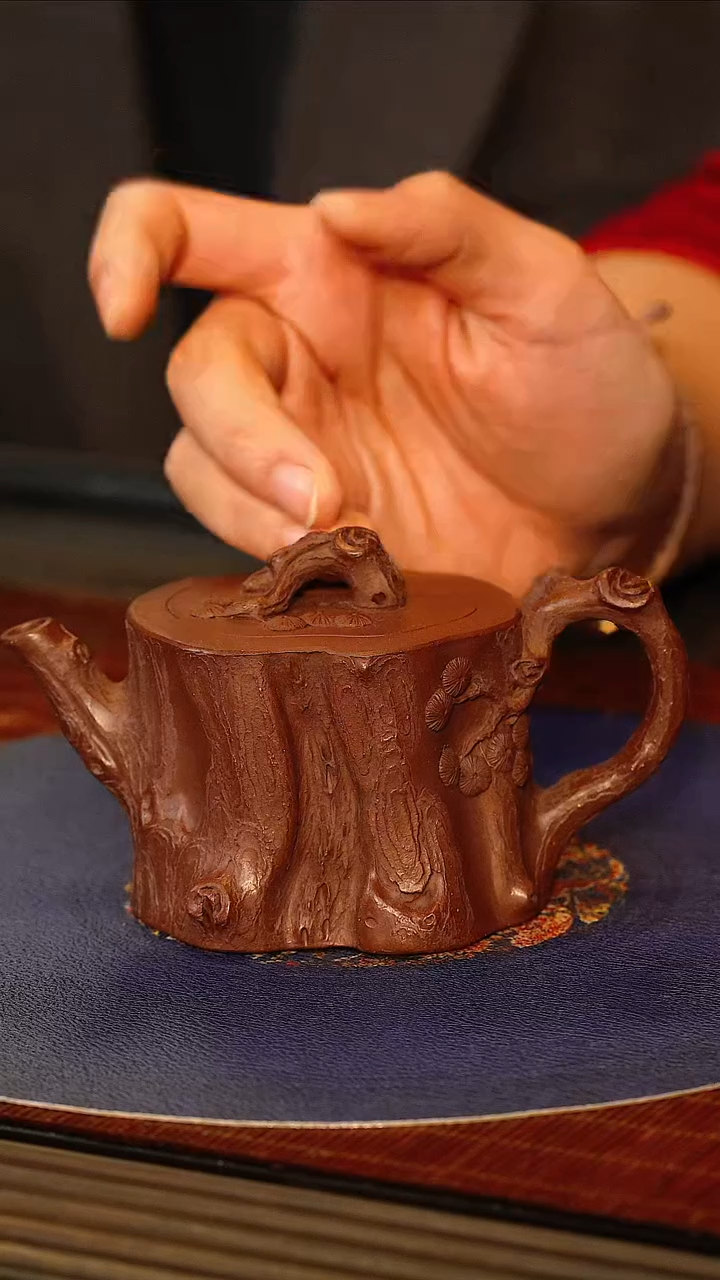 【闪购商品】紫砂茶壶CH 紫泥 树桩 