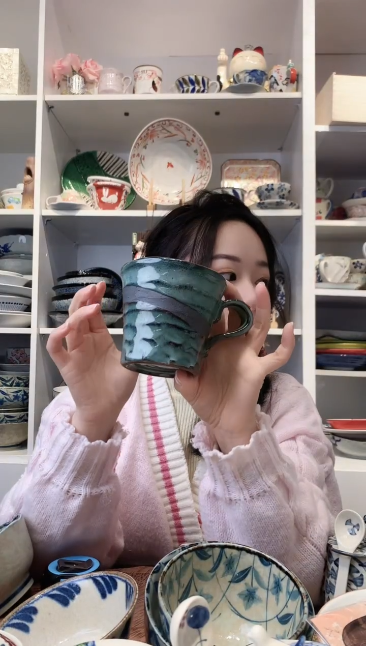 陶瓷【孤品】粗陶马克杯