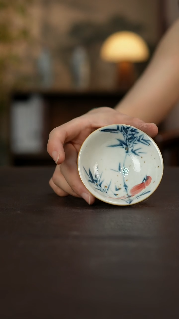 杯景德镇陶瓷杯碗柴烧多人