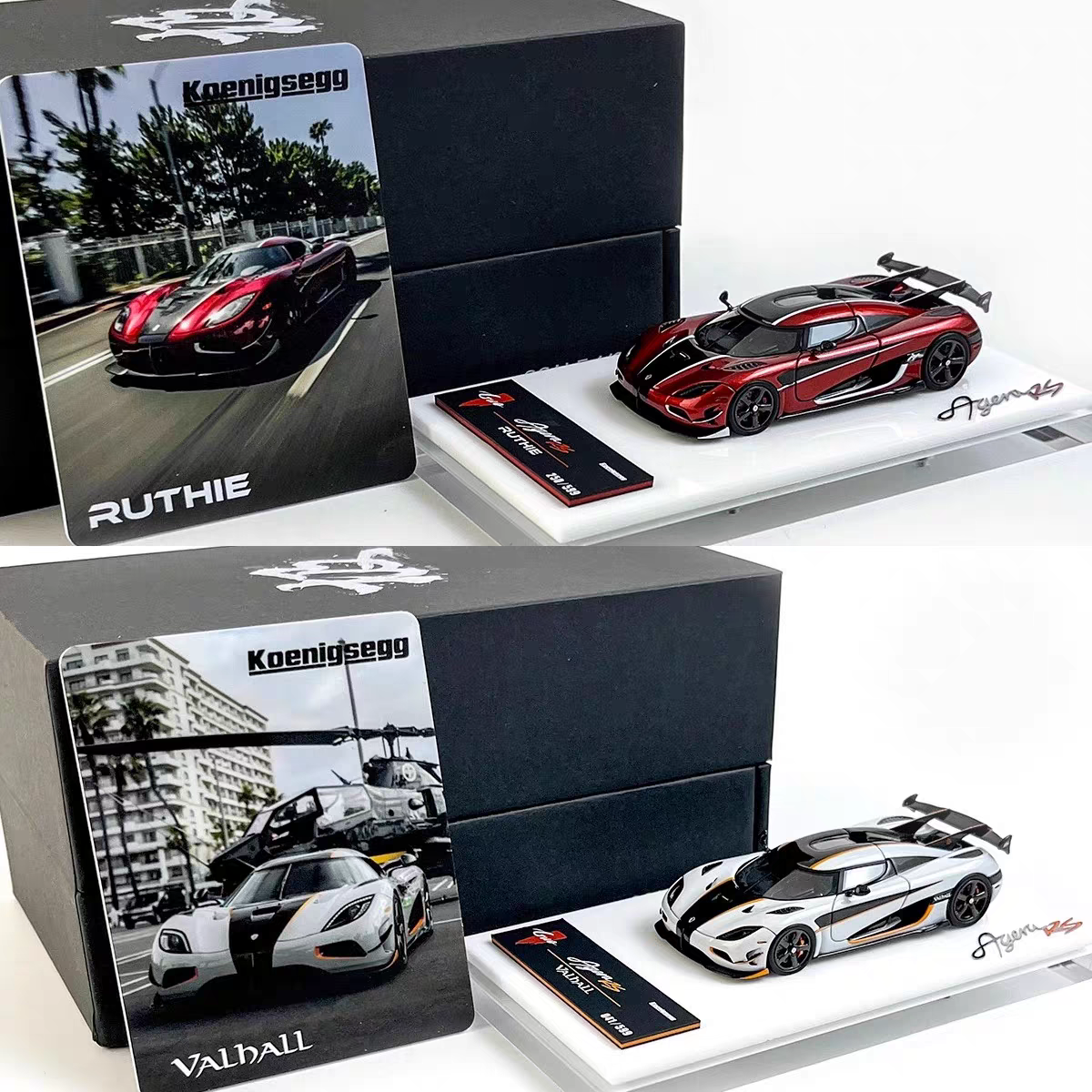 壹号潮玩:国极 1:64 柯尼塞格  Agera RS 高端树脂汽车模型 