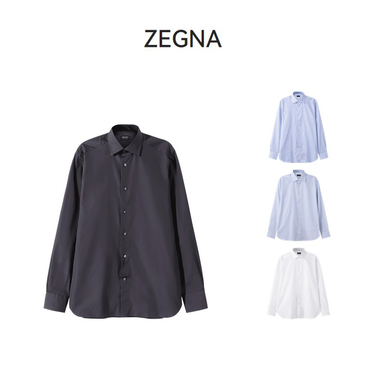 ZEGNA杰尼亚【新品】男士Trofeo Comfort长袖衬衫9MS0JI 8010