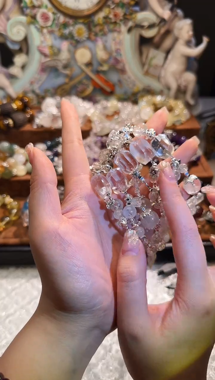 【闪购商品】水晶手串未镶嵌幽灵发晶手链