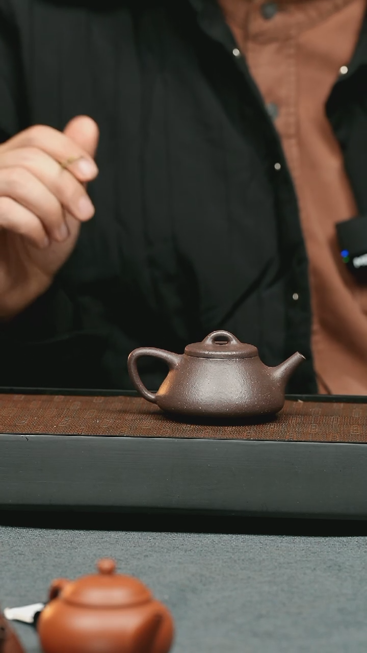 【闪购商品】紫砂茶壶五堂 士恒石瓢-手工炼泥