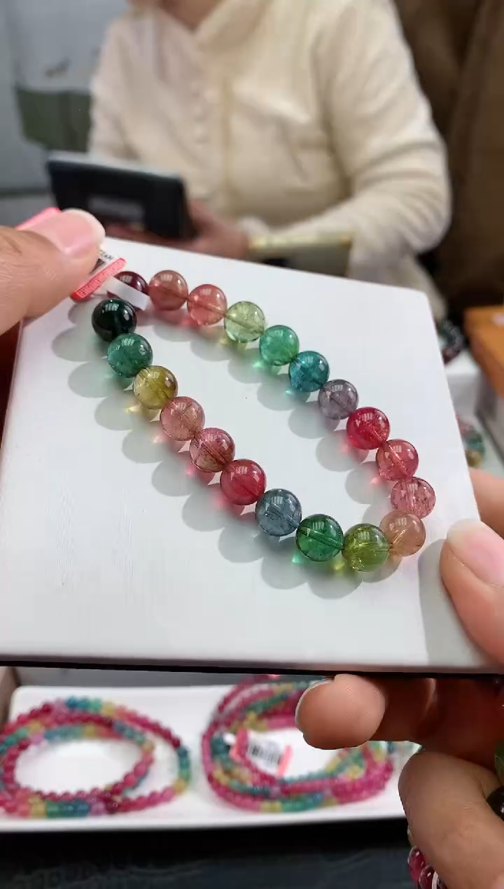 【闪购商品】碧玺手串未镶嵌多样性发一条