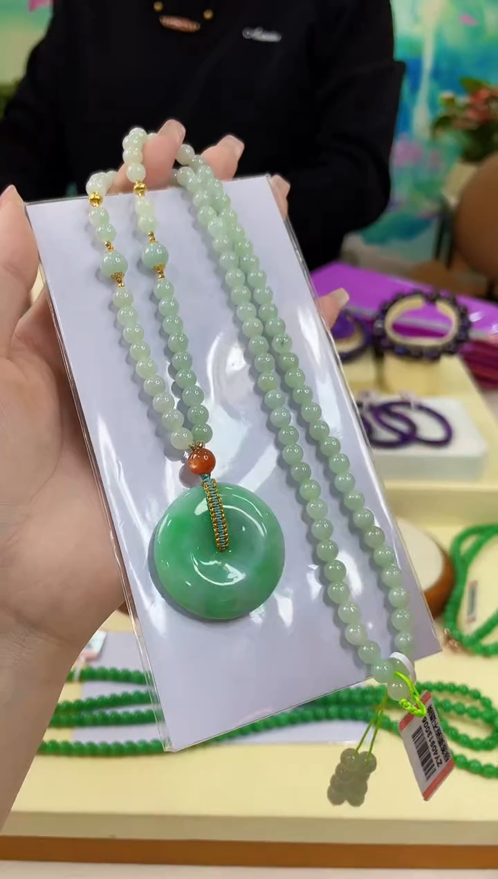 【闪购商品】翡翠颈饰18K金镶嵌@@ZY40913006