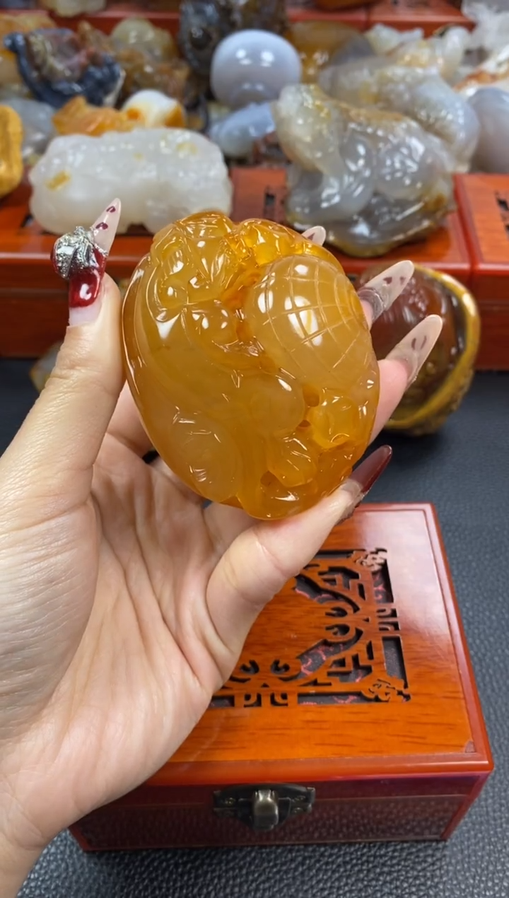 【闪购商品】玛瑙/玉髓手把未镶嵌1