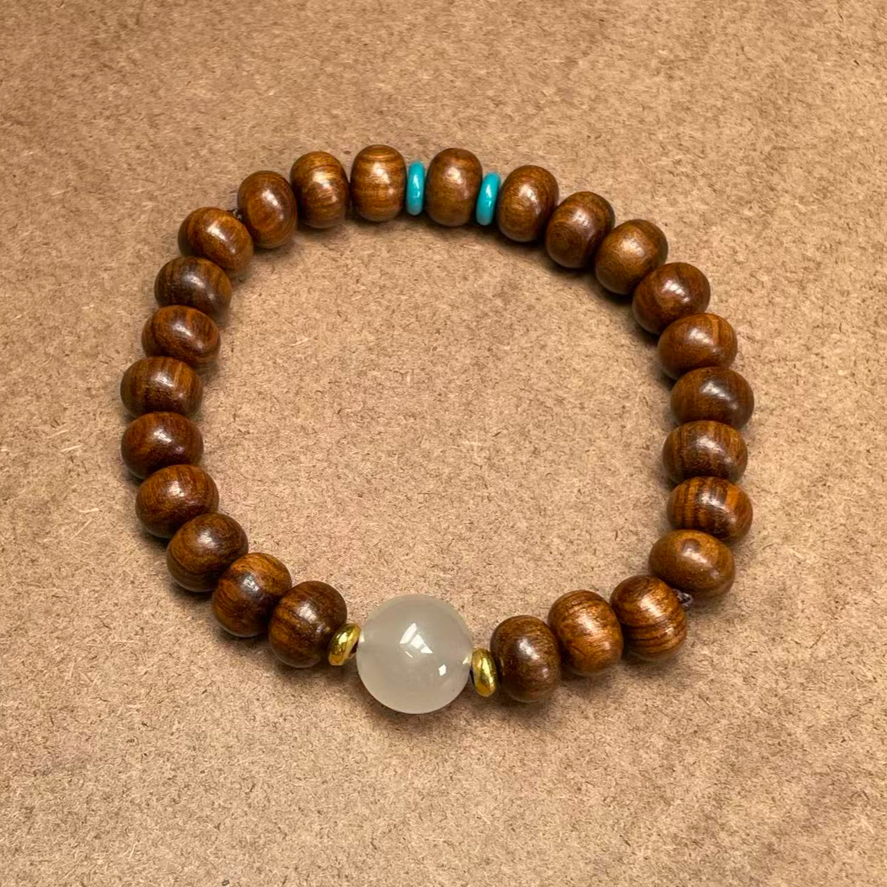 花梨算盘珠单圈精美手串 无礼盒 A023