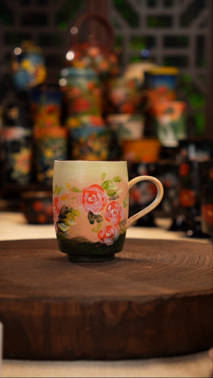 油画   釉下彩   杯子