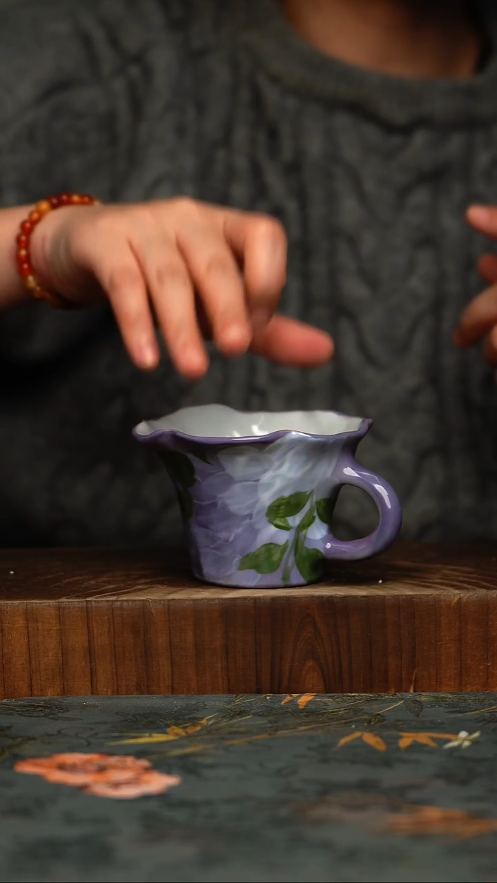 瓷片釉下彩手工手绘同款陶器