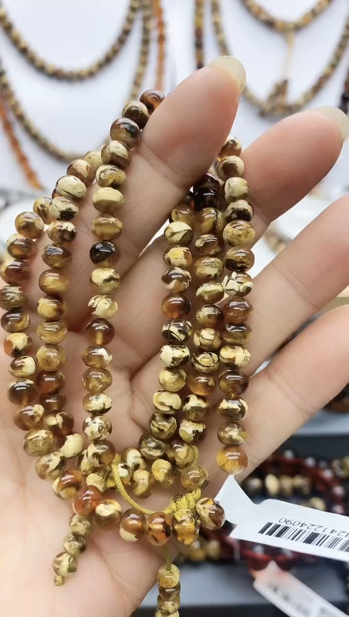 【闪购商品】琥珀颈饰未镶嵌6琥珀