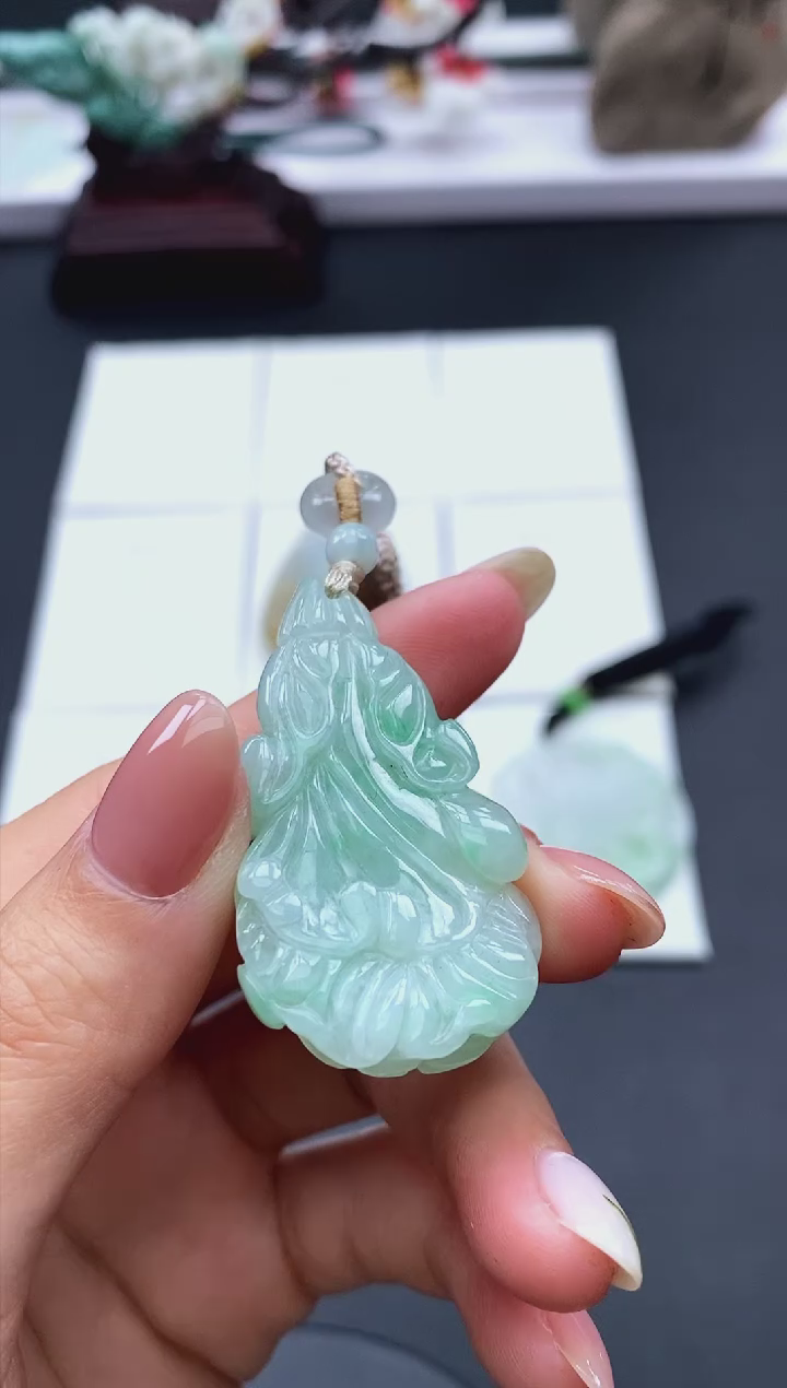 【闪购商品】翡翠颈饰未镶嵌天然缅甸A货翡翠