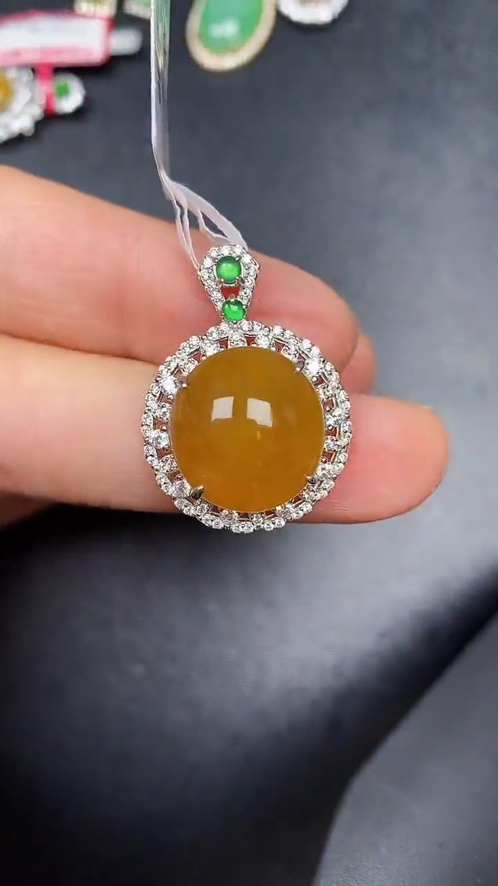 银S925镶嵌戒指翡翠3940