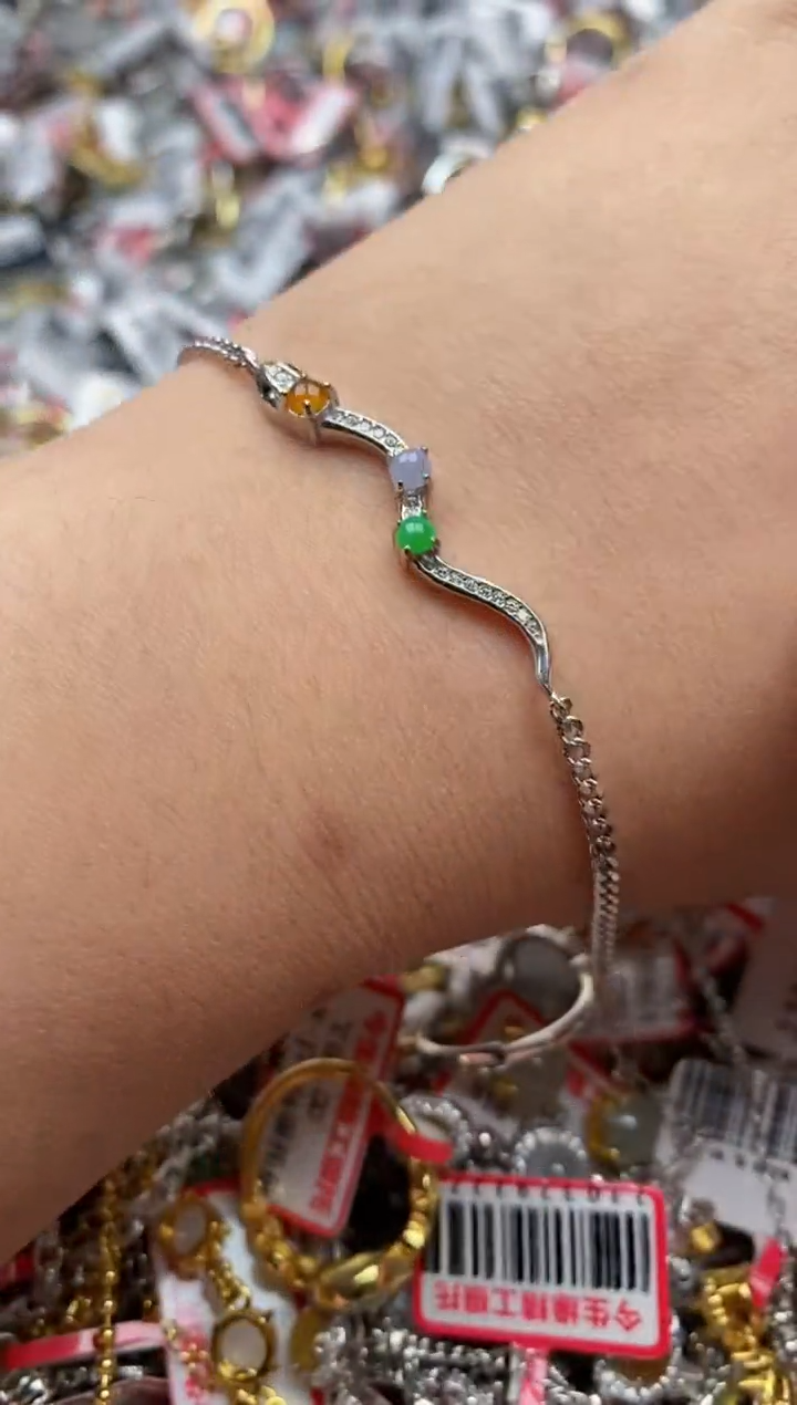 【闪购商品】翡翠戒指银S925镶嵌77777---10