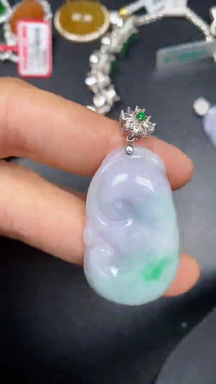 银S925镶嵌戒指翡翠1270