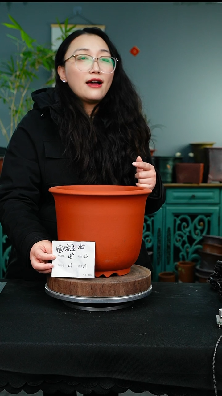 紫砂花盆265花泥紫砂花盆