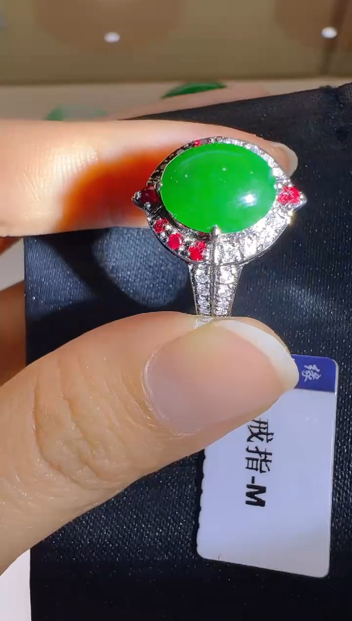 【闪购商品】翡翠戒指18K金镶嵌多样性团购发一件