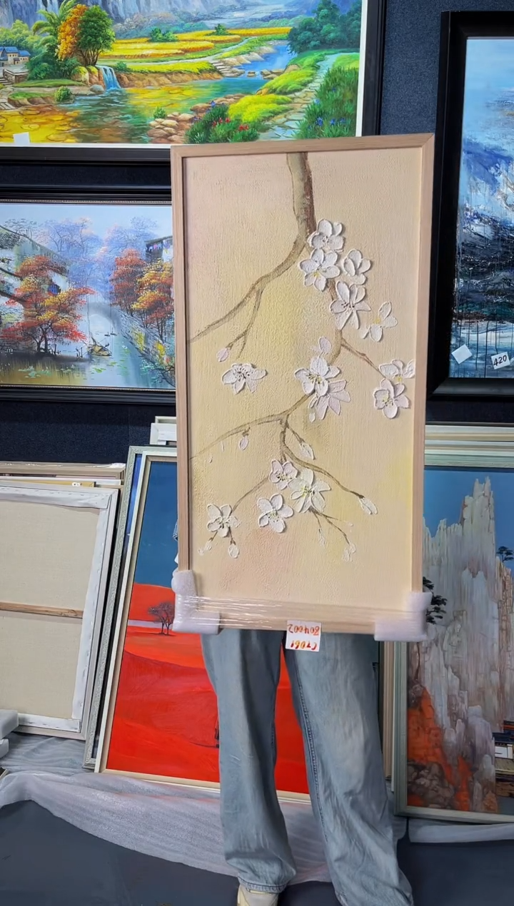 【闪购商品】油画24号 40*80 花卉-手绘油画