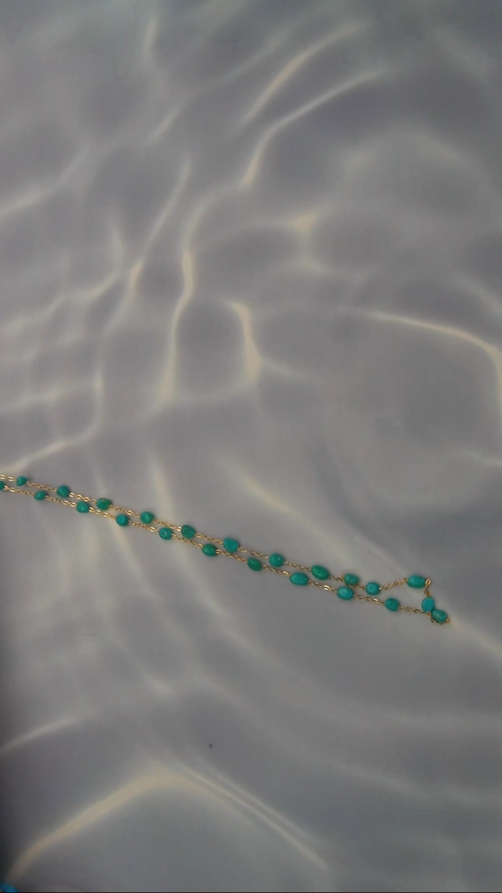 【闪购商品】绿松石项链银S925镶嵌发货一件