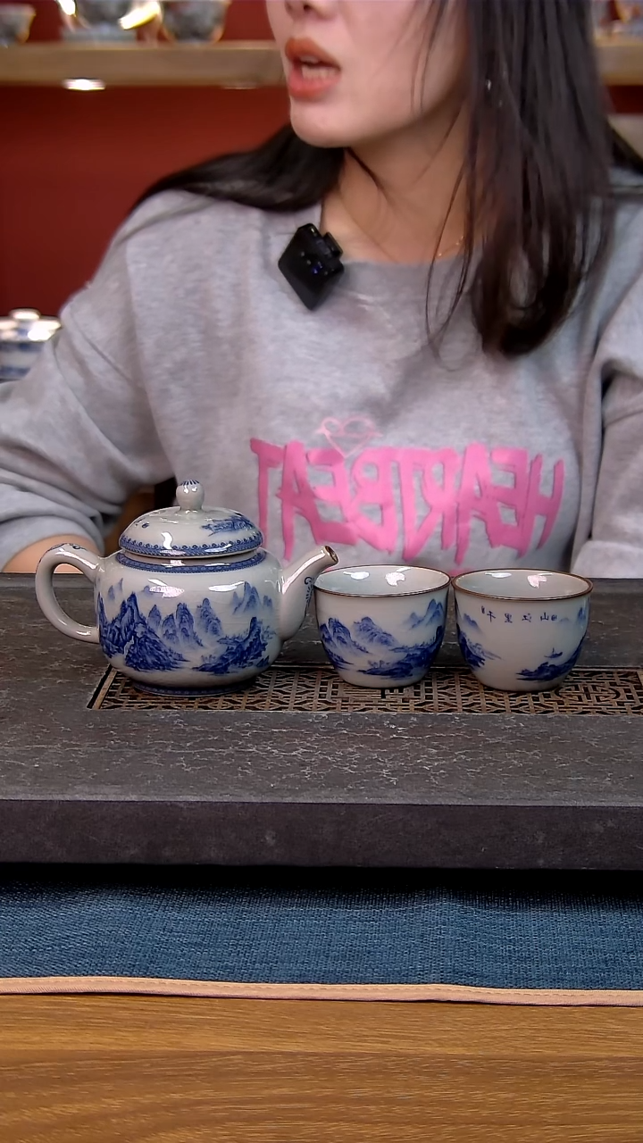 简装家用款3件套 老陶泥开片纹陶瓷茶具