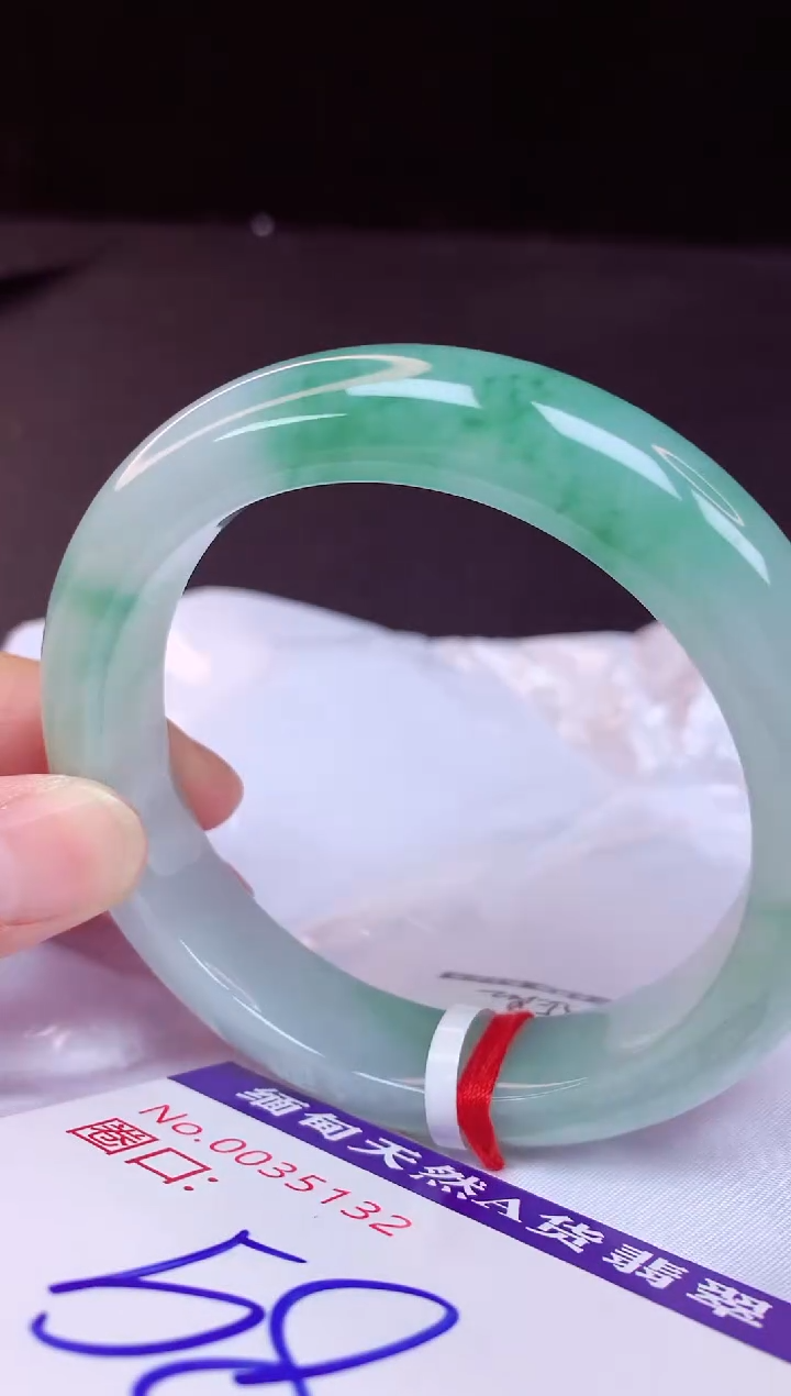 翡翠手镯未镶嵌雅*58+             