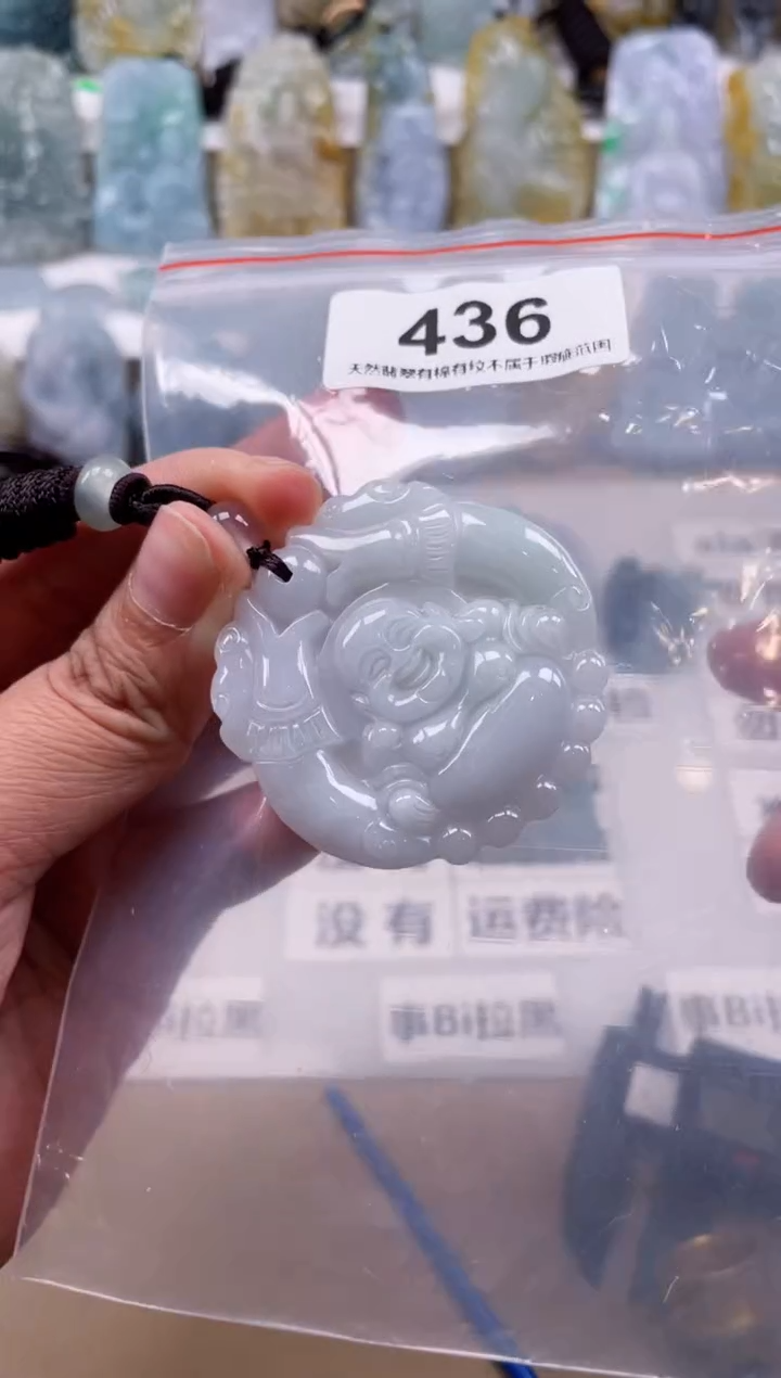 【闪购商品】翡翠颈饰未镶嵌天然缅甸A货翡翠436