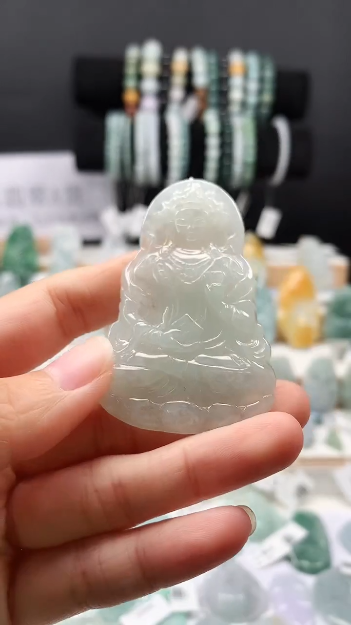 吊坠(不含链)未镶嵌翡翠115度母观音