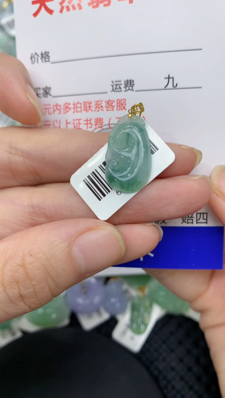 【闪购商品】翡翠颈饰18K金镶嵌111111111