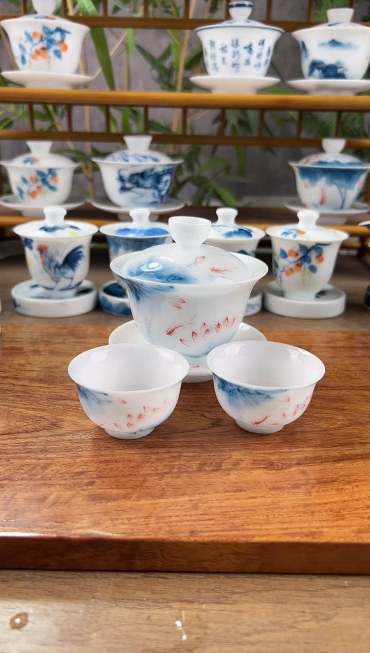 【闪购商品】高冰蓝莲150ml三才+小和顺杯2个