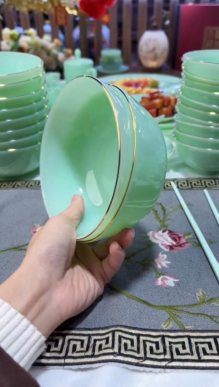 玉瓷 5.5英寸饭碗2个景德镇陶瓷