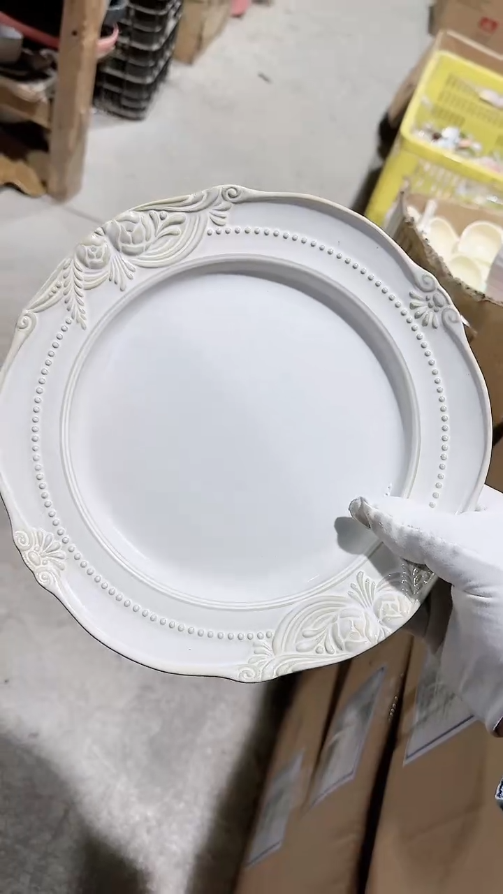 瓷片莫尼大盘微瑕 凑满20元包邮