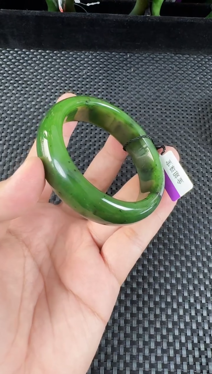 【闪购商品】和田玉（碧玉）手镯未镶嵌约60MM