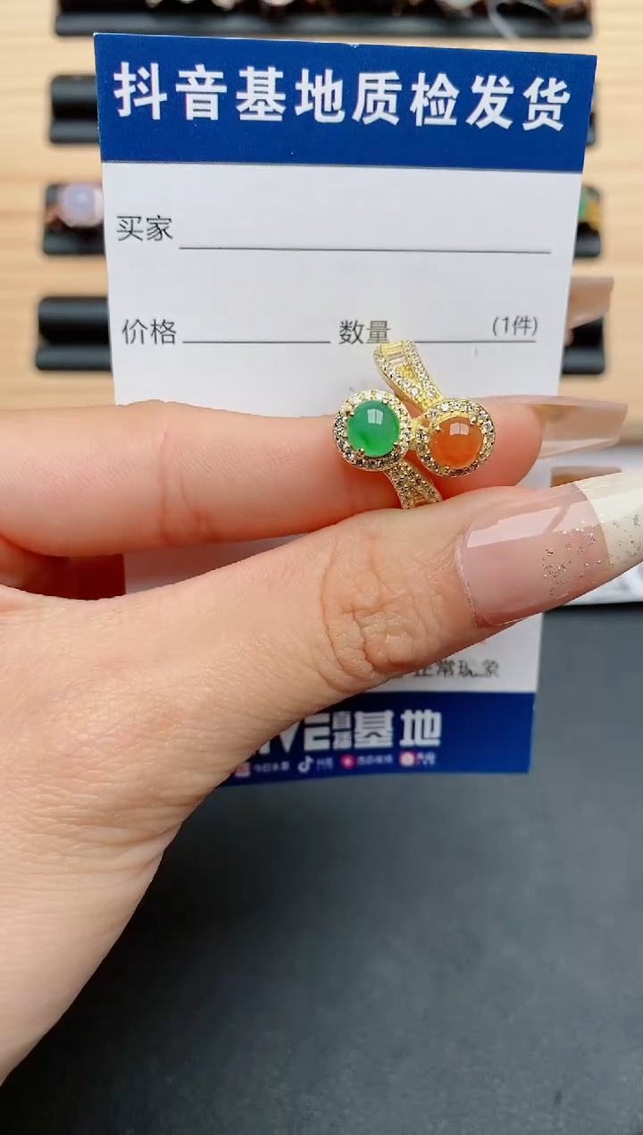 【闪购商品】翡翠戒指银S925镶嵌......