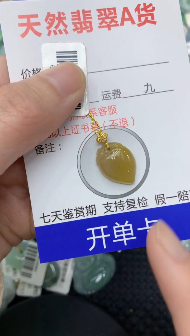 【闪购商品】翡翠颈饰18K金镶嵌11111111111