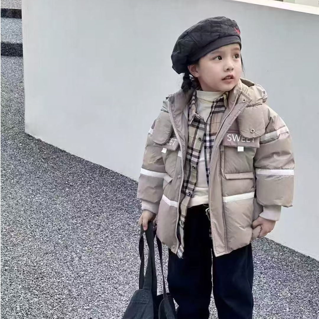 【断码】-新款秋冬加厚洋气外套男童女童保暖外套