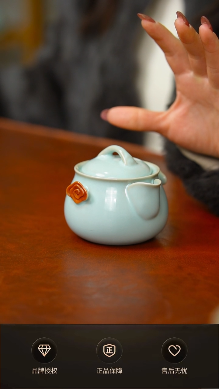 天青新品手抓壶不完美 简装