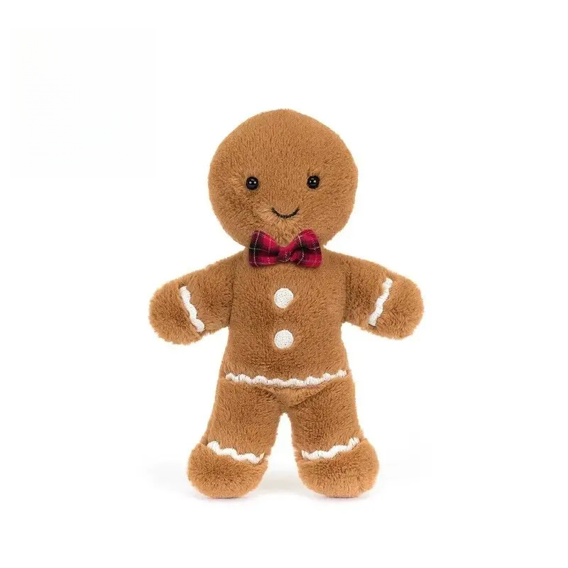 英国jelly开心姜饼露比弗雷德毛绒玩偶冬平安夜圣诞交换礼物