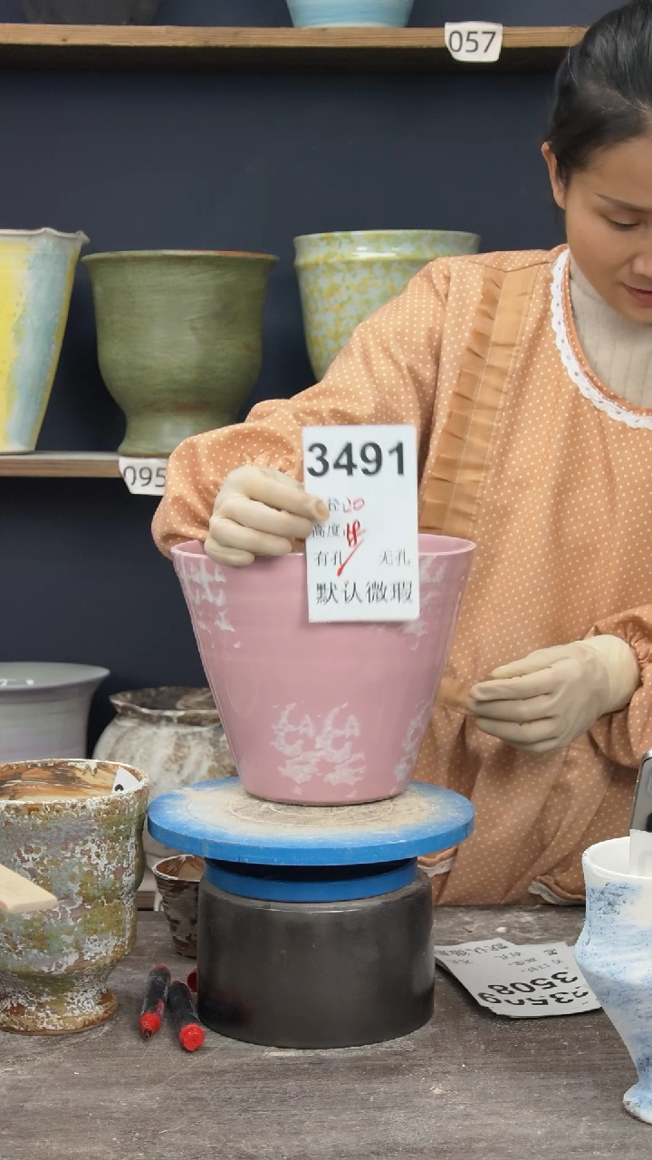 景德镇花盆默认微瑕3491