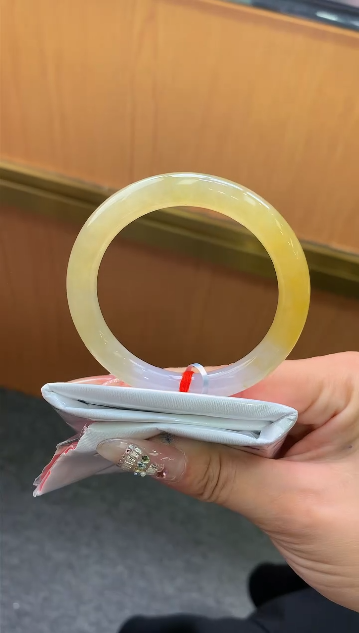 未镶嵌手镯翡翠-F301-圆条53.5-全款10万-定金2万