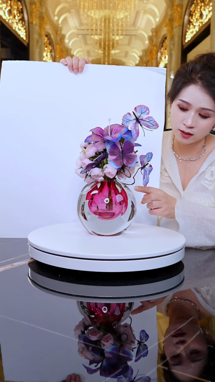 摆件金红艺术香薰瓶