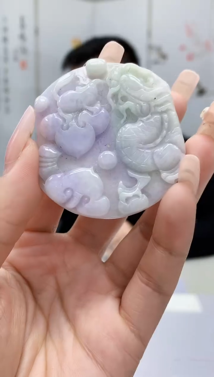 【闪购商品】定制翡翠未镶嵌5152lr-毛货挂件28