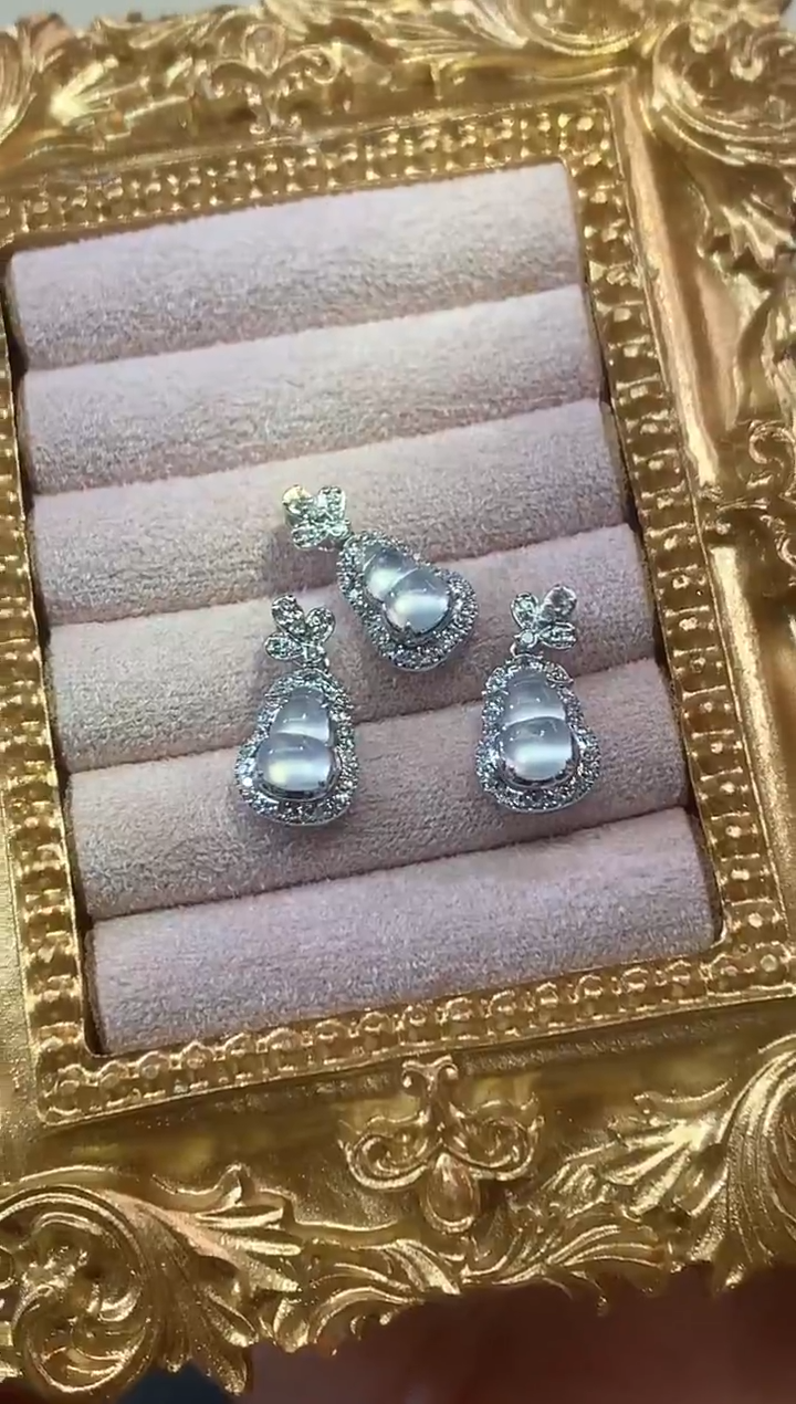 吊坠(不含链)18K金镶嵌翡翠A13|多样性发货一件|1980