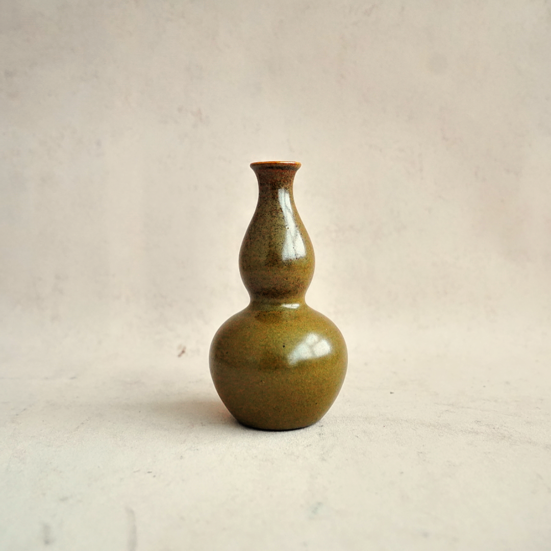 文华藏珍第310期拍品 5 民国 茶叶末釉葫芦瓶